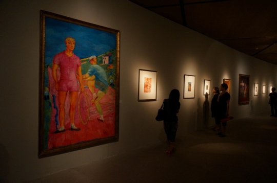 展览展出沙梭代表作“红色的人”系列
