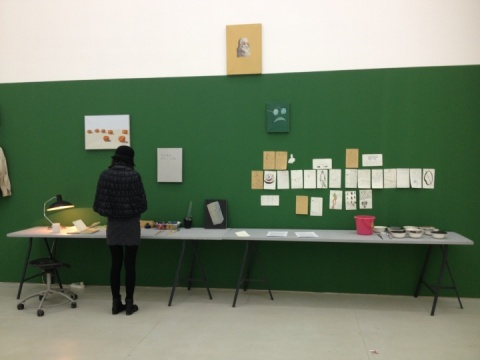 图为翟倞的作品现场
图为翟倞的作品现场