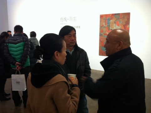 艺术家顾黎明在展览现场
艺术家顾黎明在展览现场