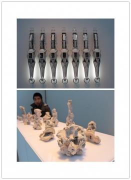 隋建国(下)与李子勋(上)的雕塑
隋建国(下)与李子勋(上)的雕塑