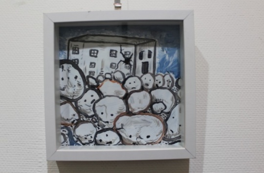 李继开 《城一》 纸本丙烯 2013年 23x23cm
李继开 《城一》 纸本丙烯 2013年 23x23cm