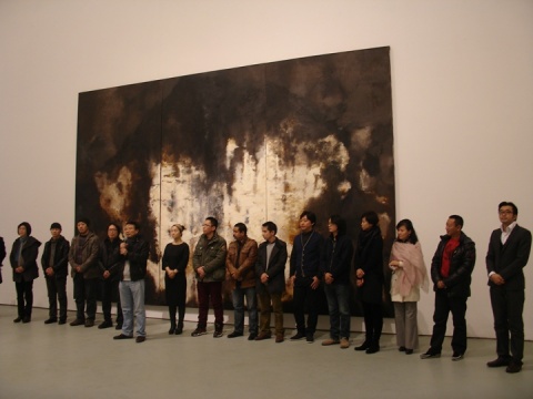 “中坚:70年代油画展”开幕现场
“中坚:70年代油画展”开幕现场