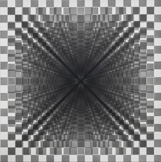 《221-90-2000》,丙烯,浓缩墨水作于亚麻布上 ,200 x 200 cm,2013年
《221-90-2000》,丙烯,浓缩墨水作于亚麻布上 ,200 x 200 cm,2013年