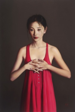 李贵君《虔诚之心》,油彩画布,120×80cm,2012年
李贵君《虔诚之心》,油彩画布,120×80cm,2012年