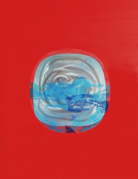 原弓《圆明园》，综合媒介 金属板，46×113cm，2012年