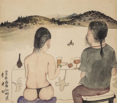 本次展出了2013年创作的30件作品,在李津看来,这批画画面更干净