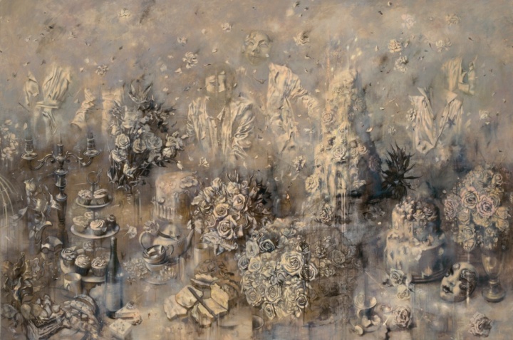 《迷途I》,200x300cm,布面丙烯、油彩,2013年
《迷途I》,200x300cm,布面丙烯、油彩,2013年