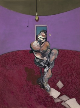 弗朗西斯•培根,《乔治•戴尔肖像》,布面油画,198.2×147.3cm,1966 图片来源:Christie's
弗朗西斯•培根,《乔治•戴尔肖像》,布面油画,198.2×147.3cm,1966 图片来源:Christie's