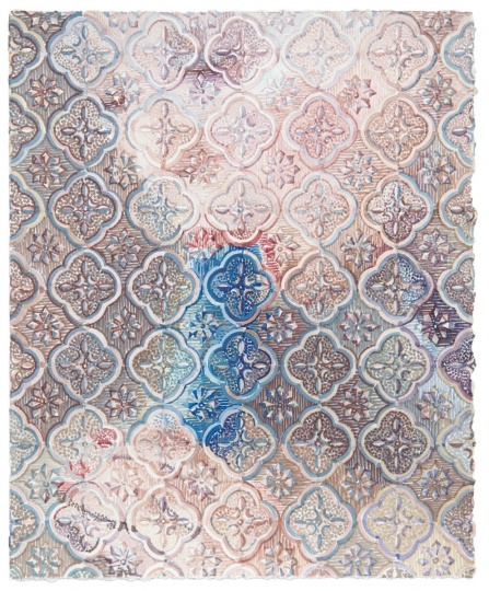《蓝色》 27×33cm 手工纸水彩 2013
《蓝色》 27×33cm 手工纸水彩 2013