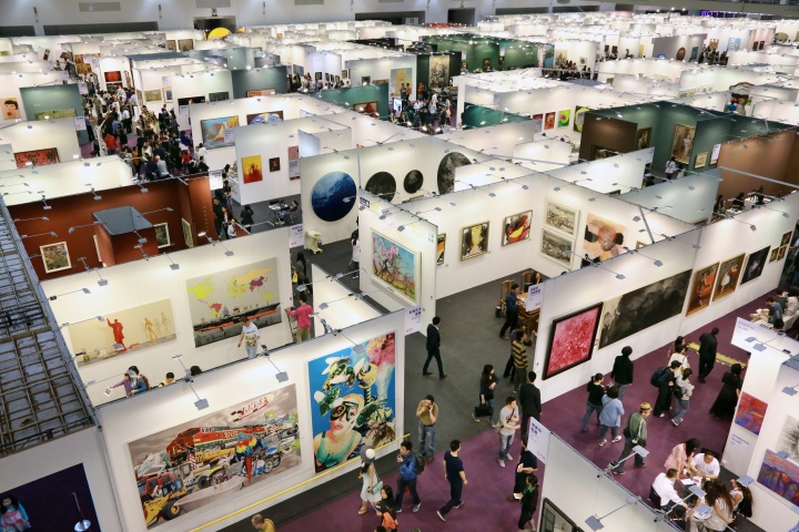 2013年艺术北京展览现场，今年的艺术北京依然会在五一长假期间揭幕