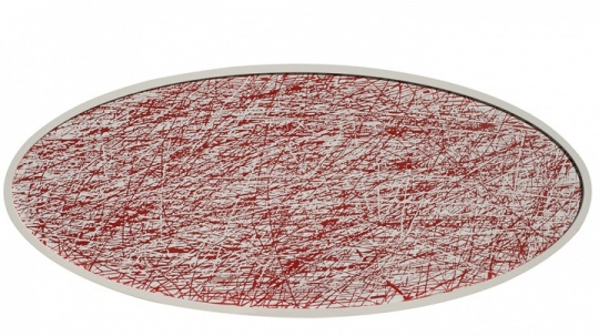 徐若涛,椭圆+红小图, 布面油画, 87 x 200cm, 2012
徐若涛,椭圆+红小图, 布面油画, 87 x 200cm, 2012