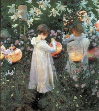 约翰•辛格•萨金特John Singer Sargent(1856—1925)[｜《石竹、百合、玫瑰 》1885∼1886年 英國倫敦泰德美術館藏
