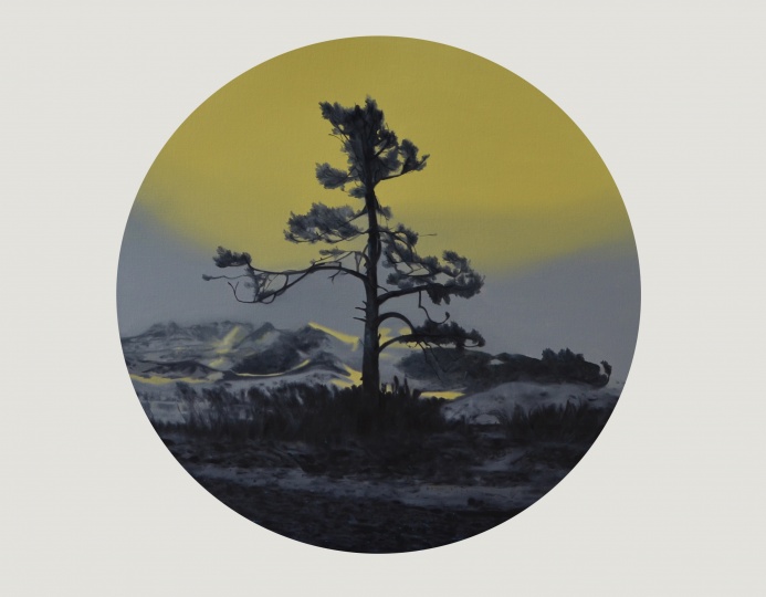 《岁寒》,100x100cm,布面油画,2013
《岁寒》,100x100cm,布面油画,2013