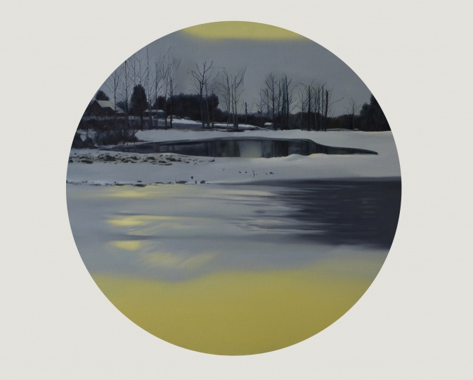 《清风》，100x100cm，布面油画，2013
