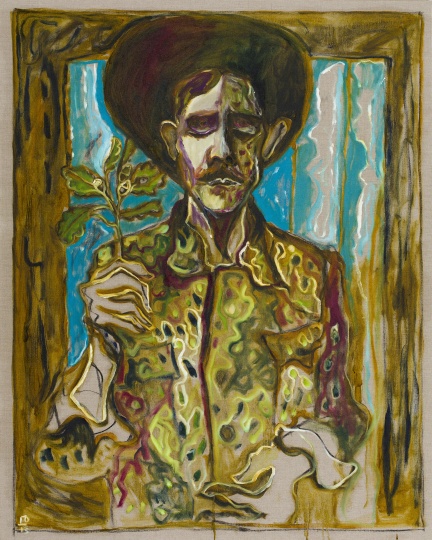 《Man Holding Oak Sprig》(Courtesy：the artist and Lehmann Maupin, New York and Hong Kong)
