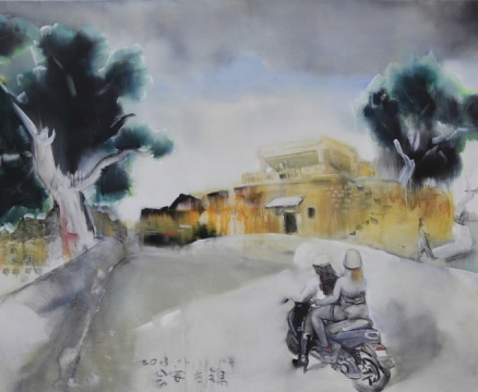 罗发辉 《会安古镇》 100×120cm 布面油画 2013
罗发辉 《会安古镇》 100×120cm 布面油画 2013