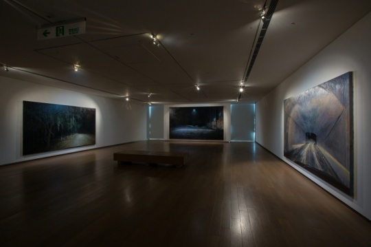“夜路:陸亮個展“ 空间照一景,诚品画廊,台北,台湾,2014
“夜路:陸亮個展“ 空间照一景,诚品画廊,台北,台湾,2014