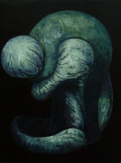 《人与被子》布面油画 80.5X60.5cm 2012
《人与被子》布面油画 80.5X60.5cm 2012