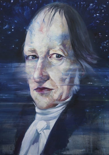 《黑格尔》 220x160cm 布面油画 2013
《黑格尔》 220x160cm 布面油画 2013
