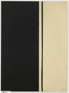 巴尼特•纽曼(Barnett Newman)1961年创作的帆布油画《Black Fire I》，成交价为8416万美元
