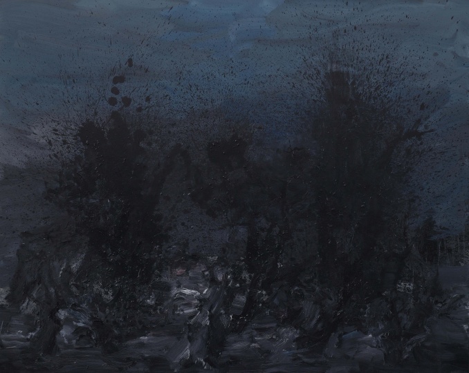 《盆景风景》 200x250cm 布面油画 2014 《盆景风景》 200x250cm 布面油画 2014