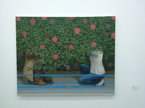 向庆华《玻璃》120 x150 cm 布面油画 2014
向庆华《玻璃》120 x150 cm 布面油画 2014