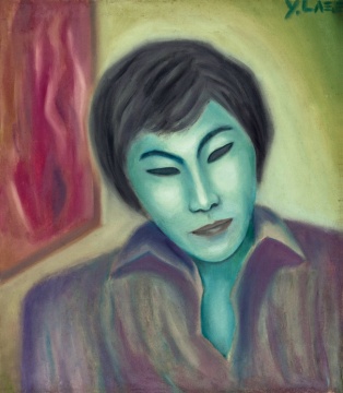 严力 《自画像》 47x53cm 布面油画 1983
严力 《自画像》 47x53cm 布面油画 1983