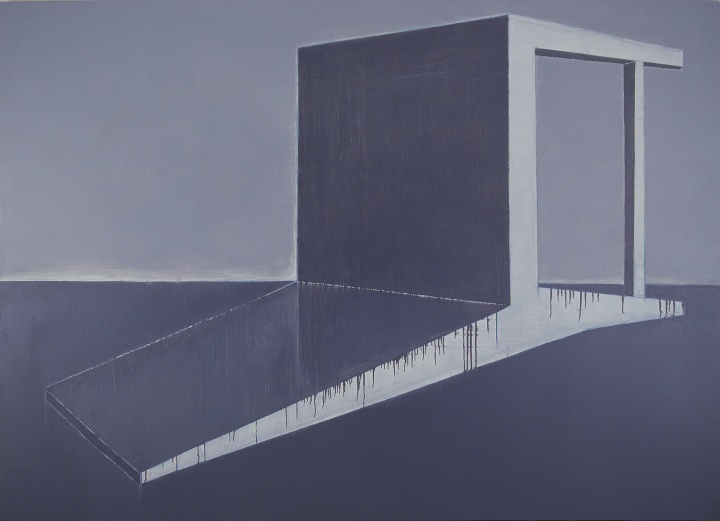 《倒下的靠背椅之二》180×250cm 布面丙烯 2011
《倒下的靠背椅之二》180×250cm 布面丙烯 2011