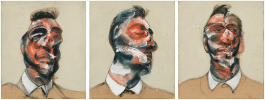 Francis Bacon, Three Studies for Portrait of George Dyer, via Sotheby’s
Francis Bacon, Three Studies for Portrait of George Dyer, via Sotheby’s