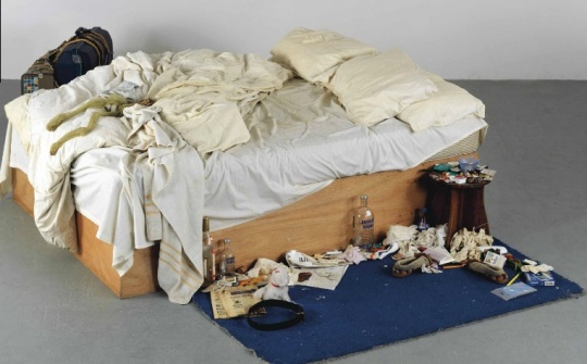 Tracey Emin, My Bed, via Christie’s
Tracey Emin, My Bed, via Christie’s
