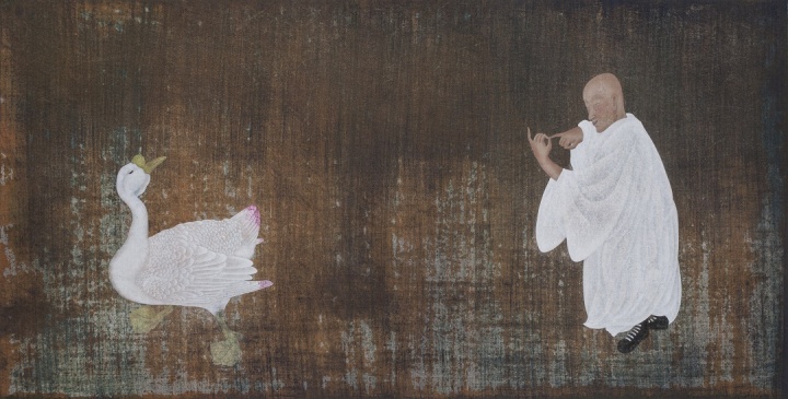 《如是我闻》 130×66cm 纸本水墨 2014
