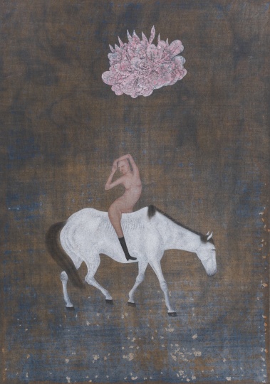 《幽梦》 63.5×90.5cm 纸本水墨 2014
