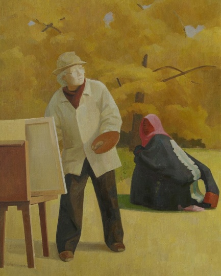 《父亲 II》 布面油画 200X160cm 2011
《父亲 II》 布面油画 200X160cm 2011