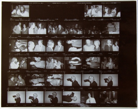 Andy Warhol, Contact Sheet (Andy Warhol, Neil Sedaka, Cheryl Tiegs, Ed Koch), 1979, gelatin silver print.

© The Andy Warhol Foundation for the Visual Arts, Inc
