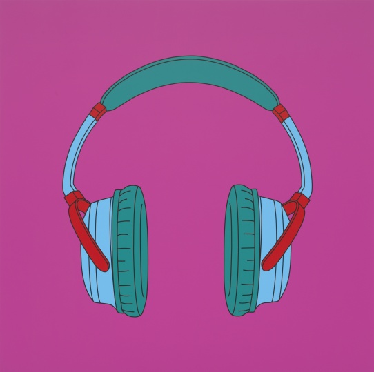 《无题（耳机）》 &nbsp;￼© Michael Craig-Martin， Courtesy Gagosian Gallery，Photo：Mike Bruce
