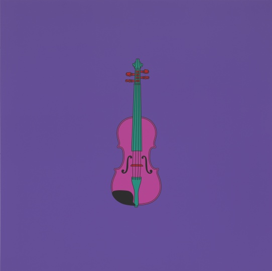 《无题（小提琴）》 &nbsp;￼© Michael Craig-Martin， Courtesy Gagosian Gallery，Photo：Mike Bruce
