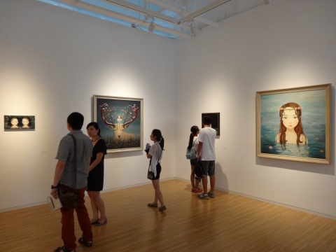 在展览正式开始的时间点前,展厅雅致而安静的空间
在展览正式开始的时间点前,展厅雅致而安静的空间