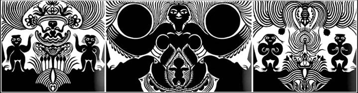 《天地合.万物生》 ,剪纸,1985年
《天地合.万物生》 ,剪纸,1985年