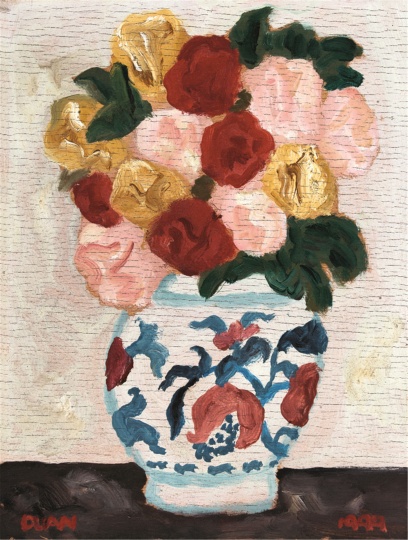 《花》24×17cm 布面油画 1999年
《花》24×17cm 布面油画 1999年