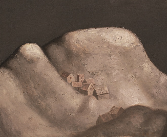 《山》 60×73cm 布面油画 1997年
《山》 60×73cm 布面油画 1997年