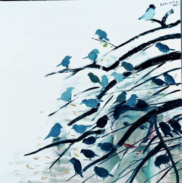 《晚来风急》 布面油画 200×200cm 2011
