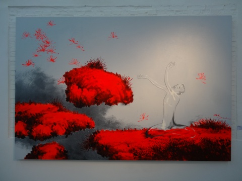 武明中《天上人间 二》200X300cm 布面油画 2013
