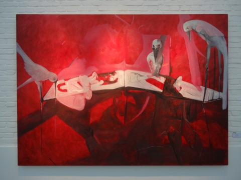 任思鸿《色道》250X180cm 布面油画 2014
任思鸿《色道》250X180cm 布面油画 2014