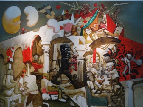 宋永平《人类的风景》200X150cm 布面油画 2012
宋永平《人类的风景》200X150cm 布面油画 2012
