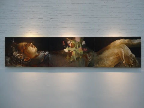 王华祥《那一天是哪一天》360x80cm 木板油画 2014
王华祥《那一天是哪一天》360x80cm 木板油画 2014