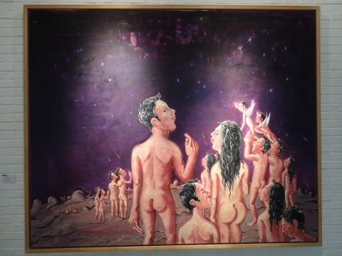 朱久洋《星空》220x180cm 布面油画 2014
朱久洋《星空》220x180cm 布面油画 2014
