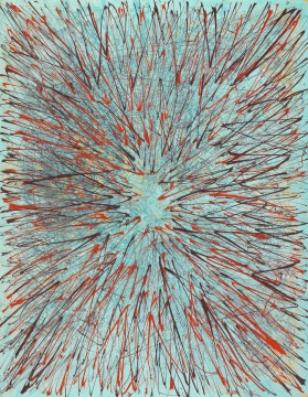 《无线2》 复合媒材 112x145.5cm 2014
《无线2》 复合媒材 112x145.5cm 2014