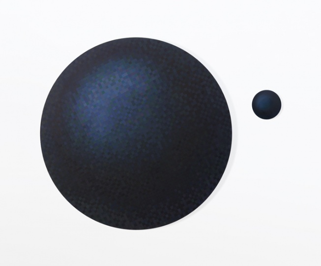 《误差3》,布面油画,大圆直径205cm,小圆直径30cm,2011
《误差3》,布面油画,大圆直径205cm,小圆直径30cm,2011
