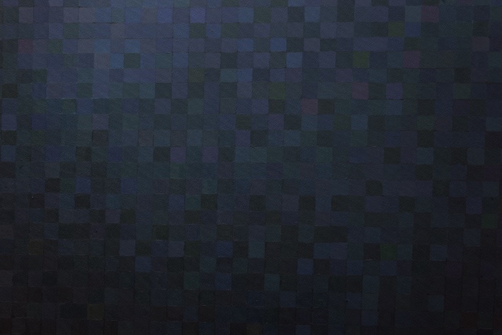 《误差3》大圆细节,布面油画,2011
《误差3》大圆细节,布面油画,2011