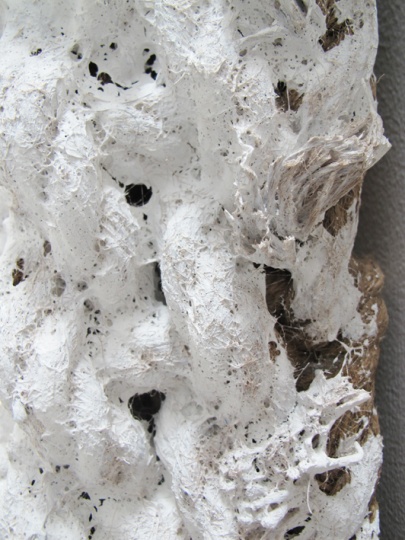 《画布2》细节,颜料和麻绳之间的粘合和质感,2012
《画布2》细节,颜料和麻绳之间的粘合和质感,2012